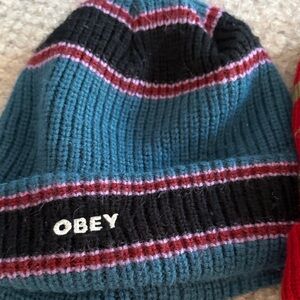 Obey and GV beanies